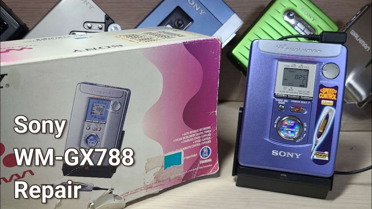 Sony WM-GX788 Repair Radio Recording Cassette Player Walkman - YouTube