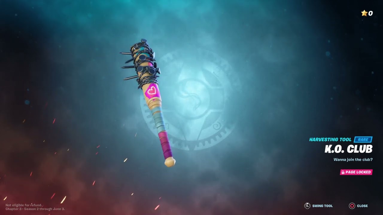 K O  CLUB HARVESTING TOOL Fortnite Chapter 3 Season 2