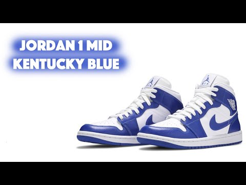 Jordan 1 Mid Kentucky Blue // распаковка посылки с brandshop