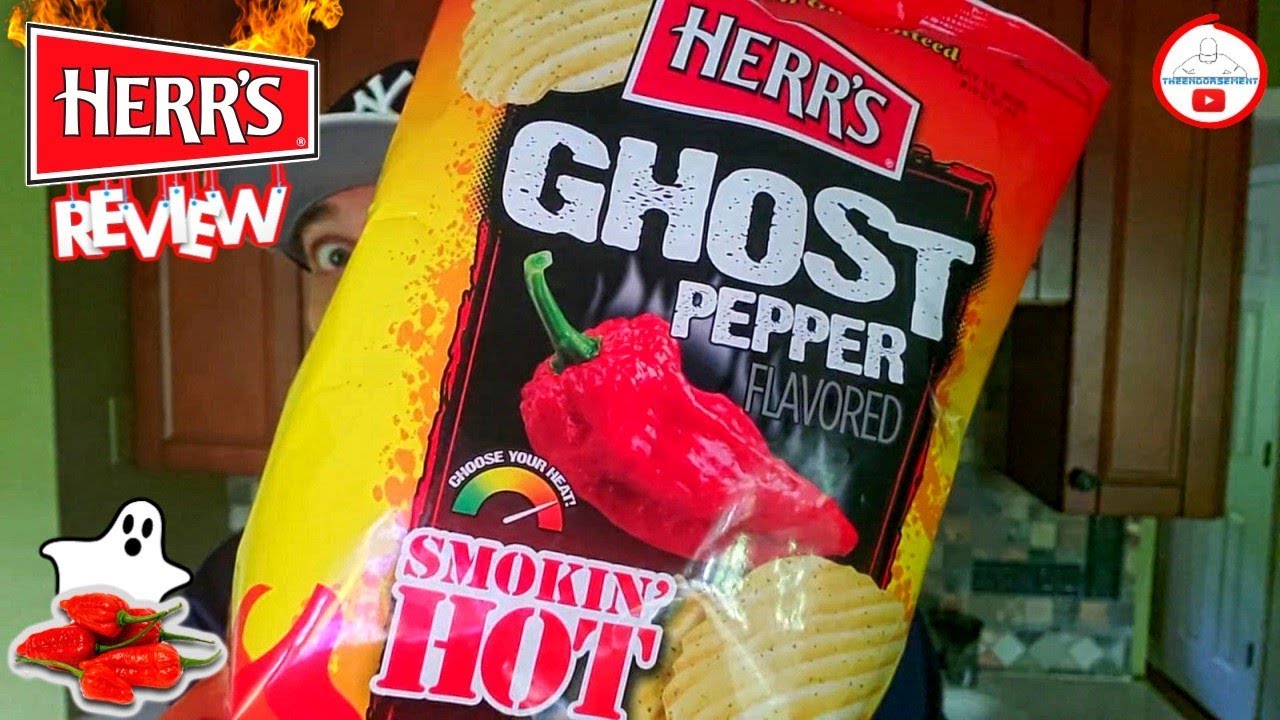 Herr's® GHOST PEPPER Potato Chips Review! 👻🌶️🥔 Smokin' Hot! 🔥 YouTube