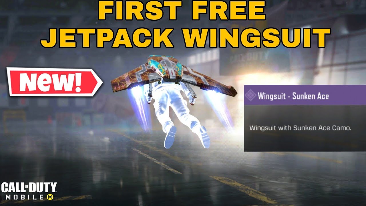 How to Get FREE JETPACK WINGSUIT Sunken Ace in COD Mobile YouTube