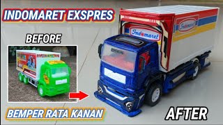 Modifying a Plastic Toy Truck INTO an Indomaret EXPRESS Truck‼️