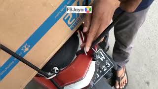 Tali bagasi motor, petunjuk penggunaan saat bawa barang di motor. cocok untuk Ojol & kurir