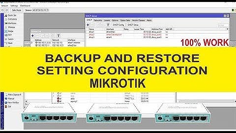 Cara Backup dan Restore Settingan Mikrotik Dengan Menggunakan Winbox