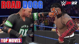 ROAD DOGG TOP MOVES & SIGNATURE FINISHER | WWE 2K22