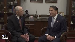 WATCH: Sen. Grassley meets with Trump AG pick Blanche ahead of confirmation hearing