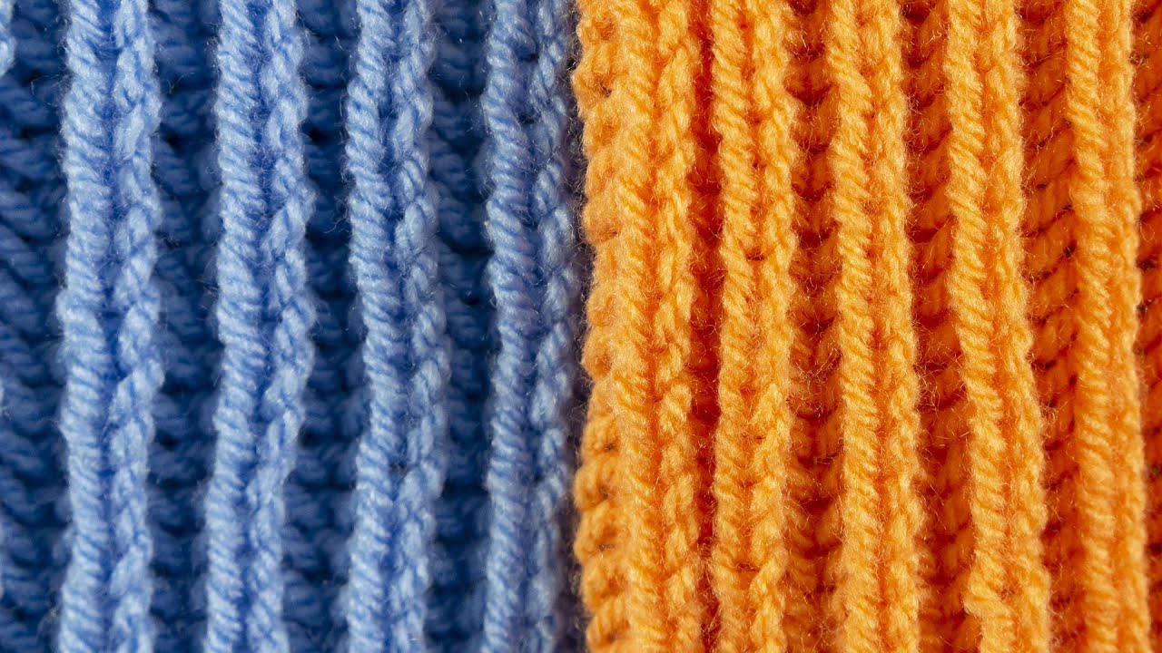 Punto Brioche: due metodi per lavorarlo, a diritto e a rovescio. Reversibili.