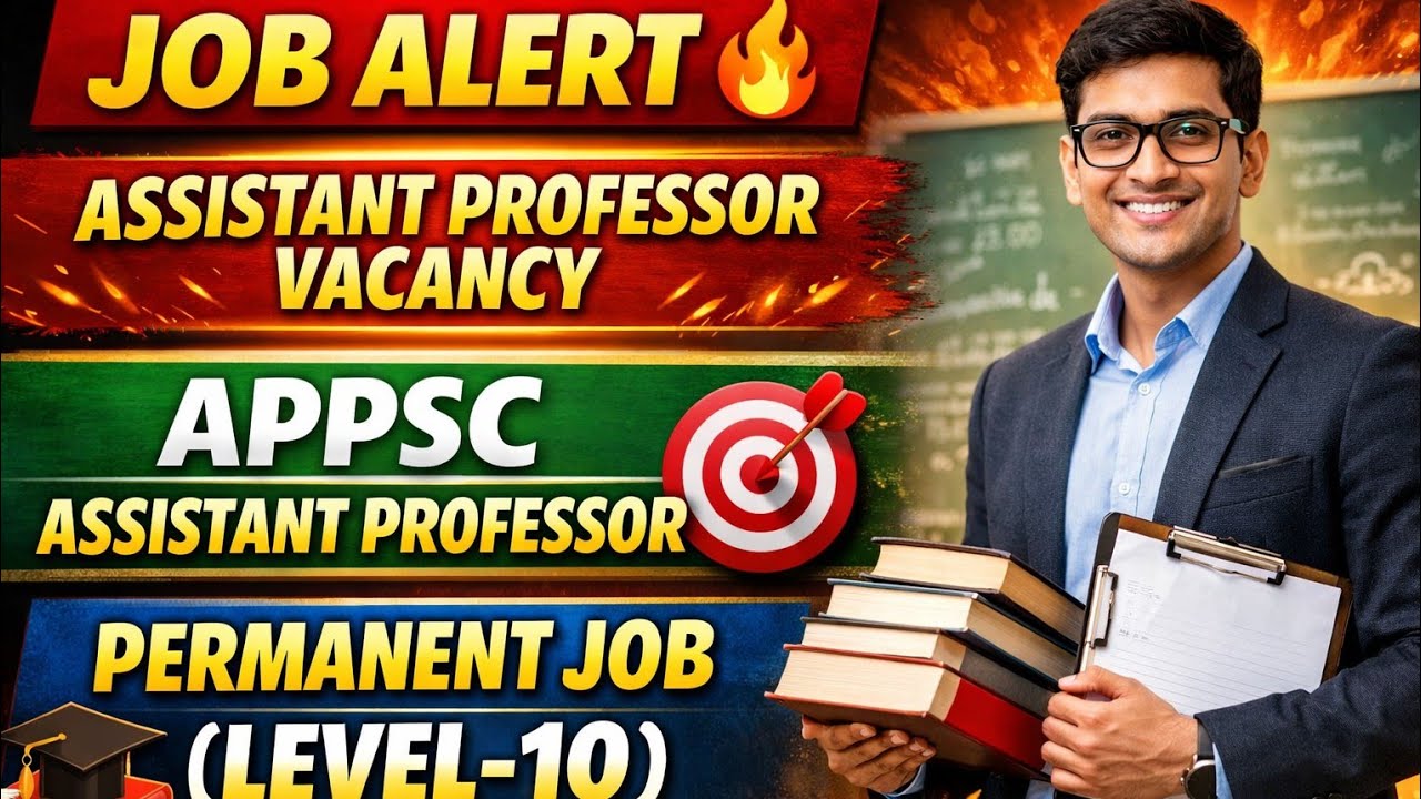 Assistant Professor Vacancy 🔥 Permanent Post 🎯 Job Alert 🔥 Permanent Job II Arunachal Pradesh PSC