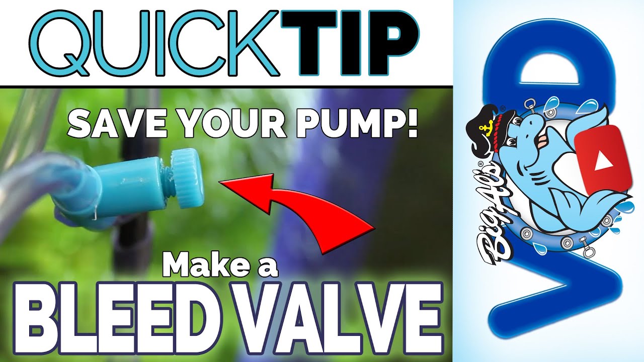 Save Your Pump! Make a Bleed Valve • Quick Tip | Big Al's - YouTube