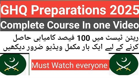GHQ Written Test Preparation 2025 Assisttant UDC LDC Stenotypest Etc