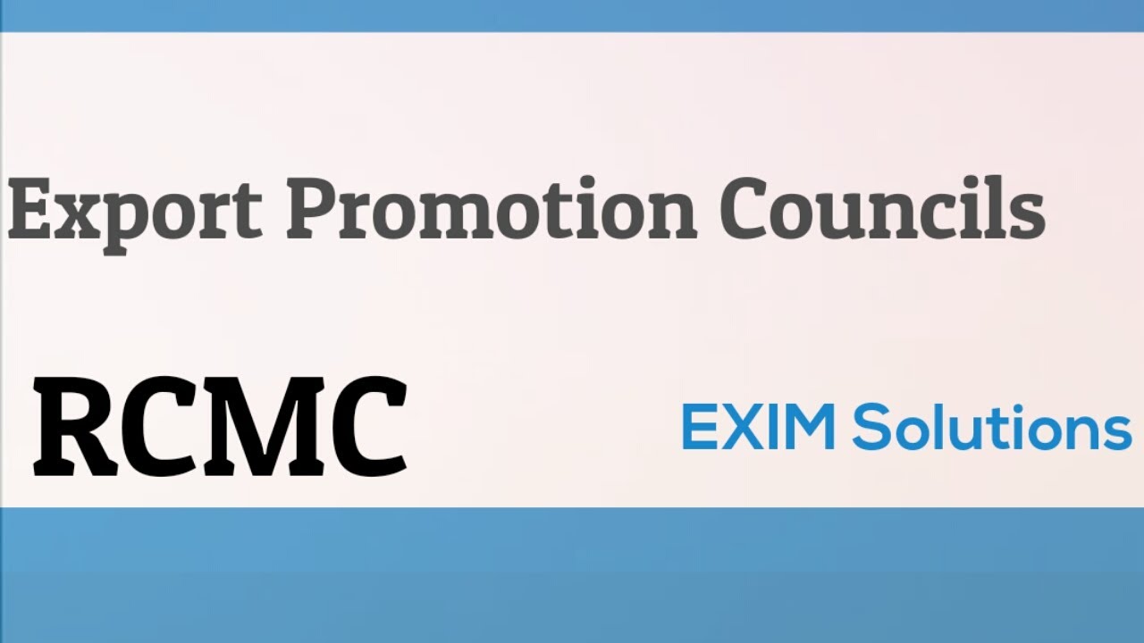 Export Promotion Councils