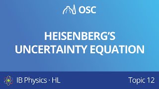 Heisenberg’s uncertainty equation [IB Physics HL]