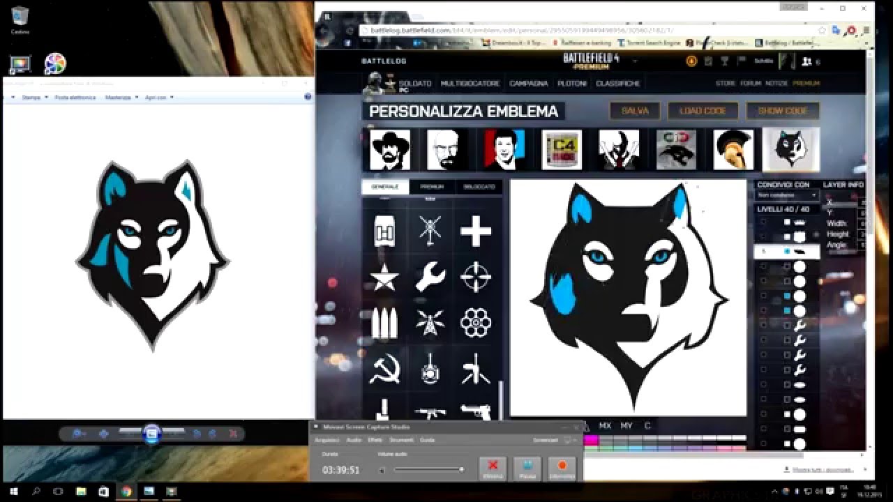 battlefield 1 emblem creation wolf time lapse how to create youtube
