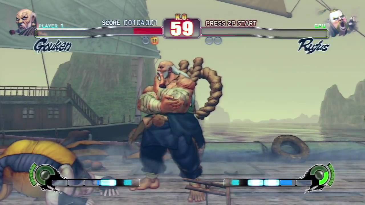 Street Fighter IV - Gouken Arcade Playthrough (1/2) [HD]