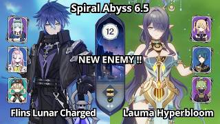New C0 Flins Lunar Charged C0 Lauma Hyperbloom - Spiral Abyss Floor 12 Genshin Impact 6.5