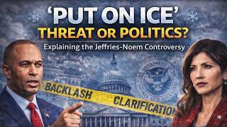 “Put on Ice Permanently" : Threat or Politics The Jeffries–Noem Controversy Explained” #immigration