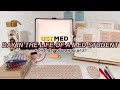 DAY IN THE LIFE OF A MED STUDENT *online 3rd year* | birthday GIVEAWAY pt. 2! | Kristine Abraham