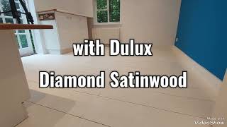 Painting wooden floor, Dulux Diamond Satinwood