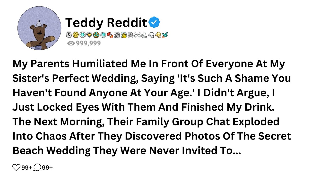 My Parents Humiliated Me In Front Of Everyone At My Sister's Perfect Wedding, Saying 'It's Such A...