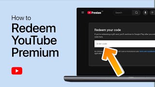 How To Redeem YouTube Premium Code - Tutorial