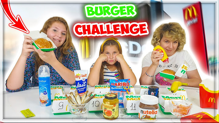 Burger Challenge ! McDonald's Hamburgers !