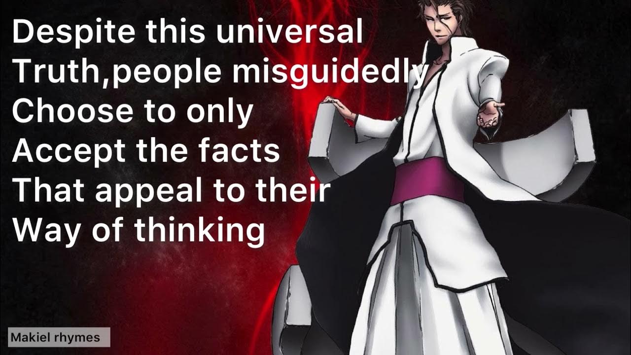 Sosuke Aizen speech about truthBleach YouTube