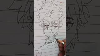 Easy Killua Zoldyck Drawing Tutorial | Hunter x Hunter Anime Sketch ✏️