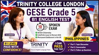 B1 English Test (GESE Grade 5) | SELT British Citizenship| Trinity College London ILR UK