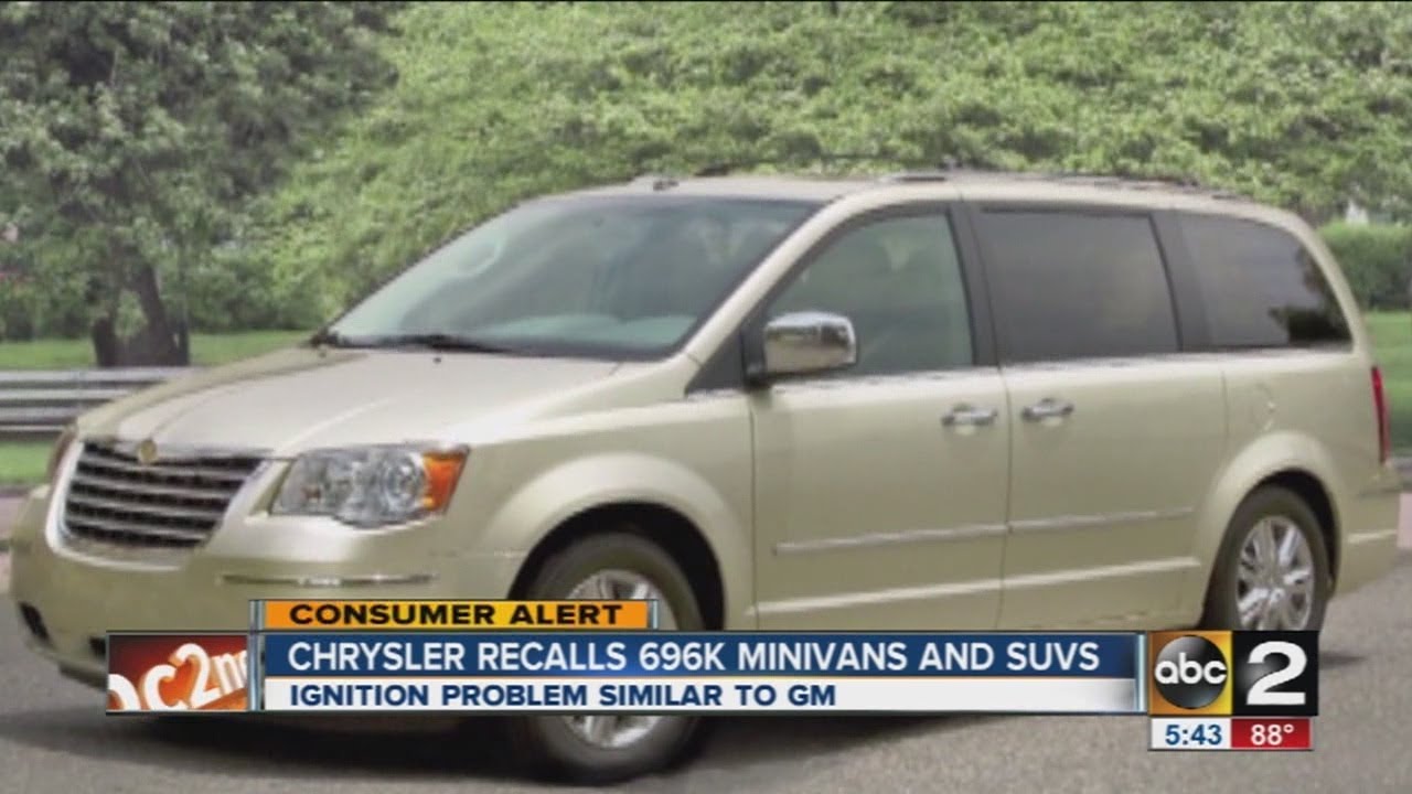Chrysler announces recalls to minivans, SUVs