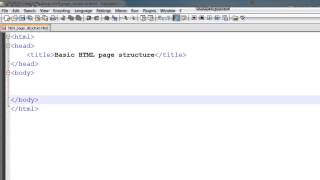 HTML Page Structure