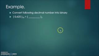 Decimal to Binary Conversion