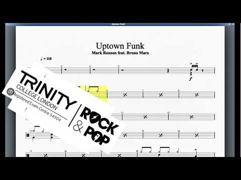 Uptown Funk Trinity Grade 1 Drums