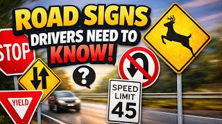 Road Signs You Need To Know To Drive Safe & Pass Exam  - Test Yourself!