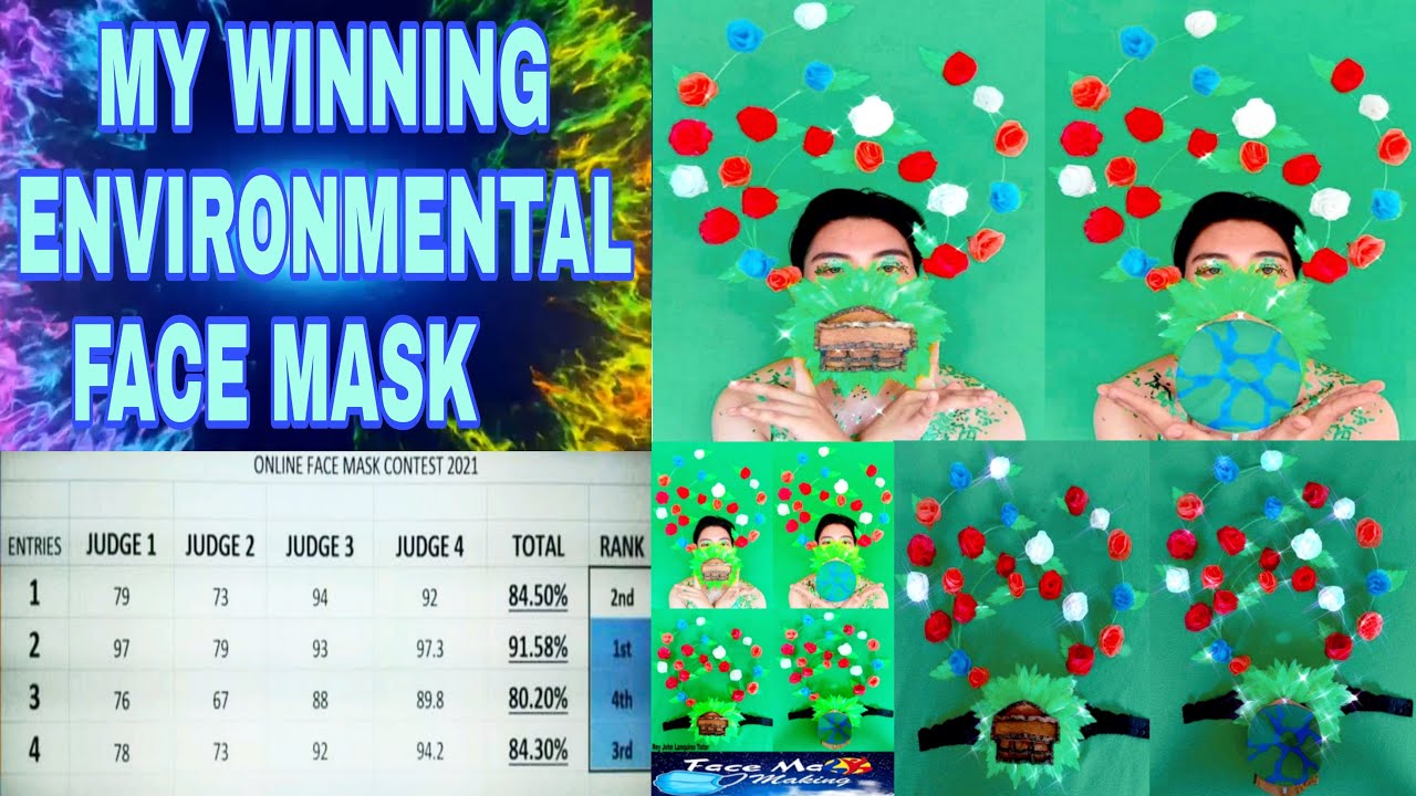 ENVIRONMENTAL FACE MASK MAKING CONTEST - YouTube