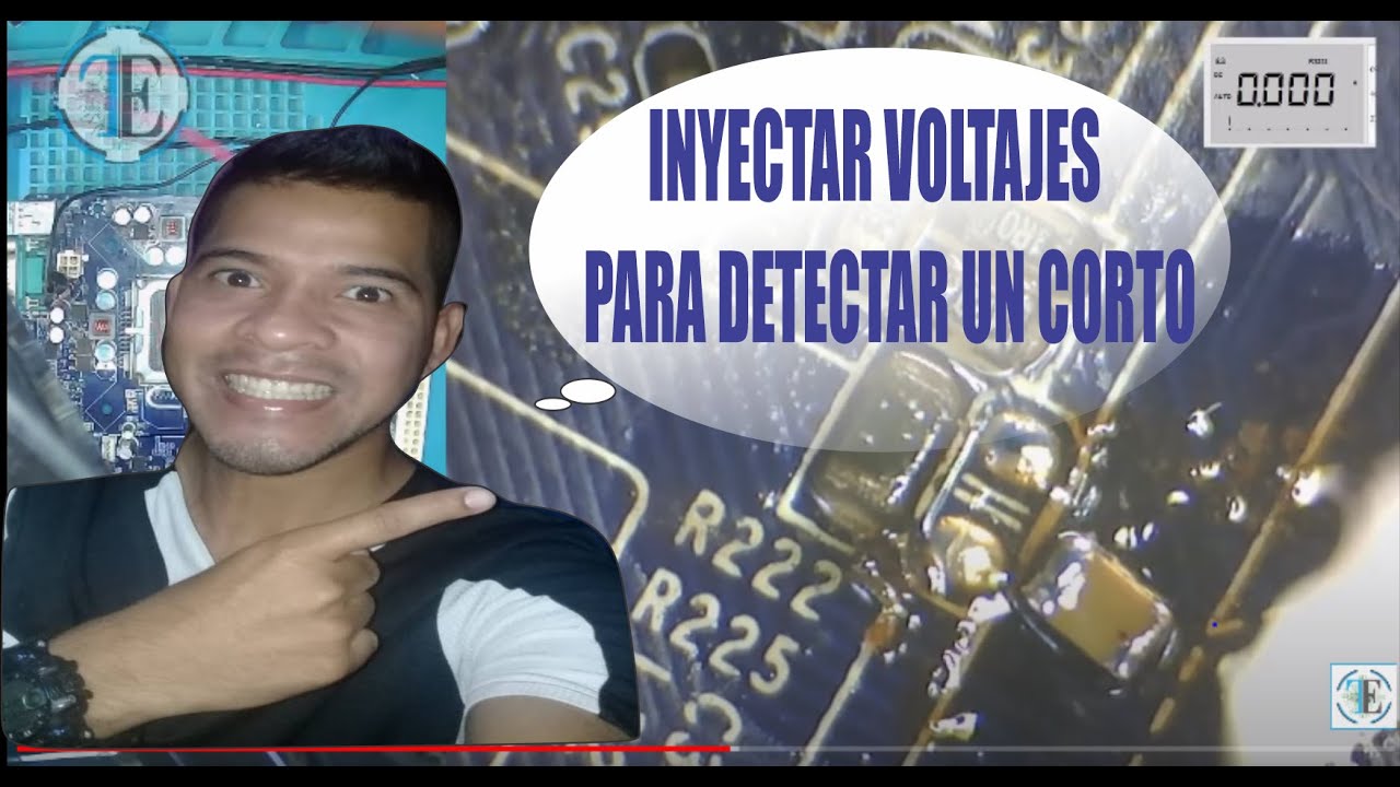 ⚡ Inyectar Voltajes para detectar cortocircuito, Fraccionar tarjeta madre, 