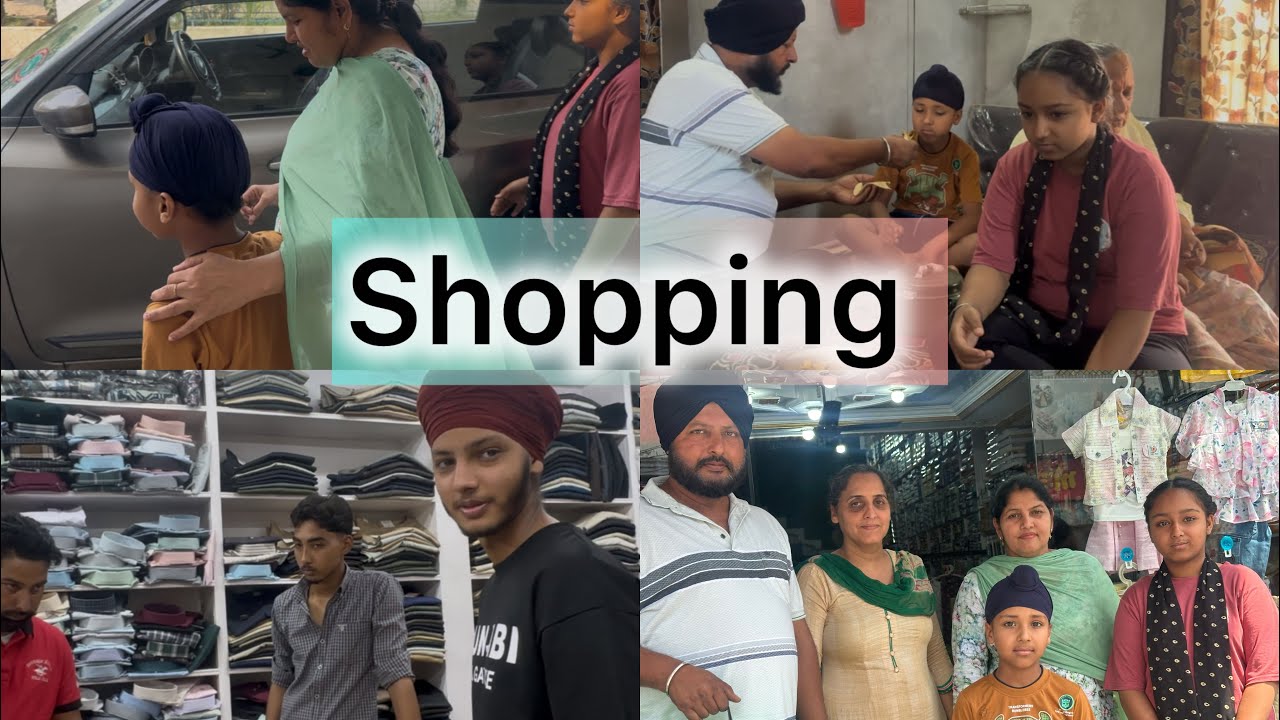Talveer Simran laye Kite garmiya  Di shopping#pinderpreetvlog #gouravvlogs0
