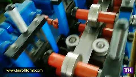 Warehouse racking beam roll forming machine