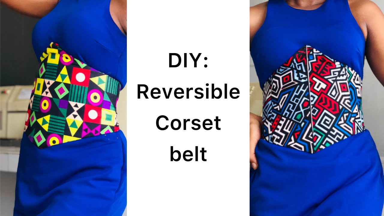 How to cut and sew an under-bust corset belt with a basque waistline