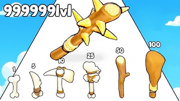 TOOL EVOLUTION 3D — Bone Weapon Evolution!  ⚒️ Satisfying Gameplay