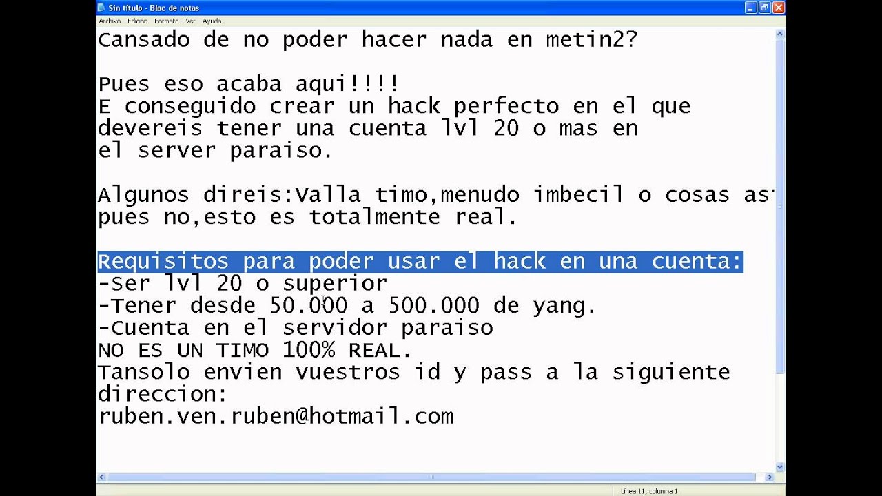 Metin2 Hack - YouTube
