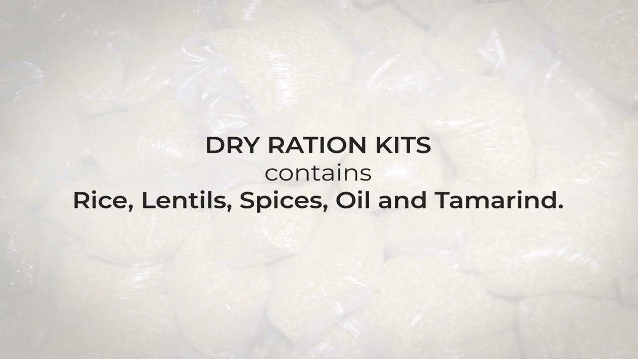 Preparation for Monthly Dry Ration Distribution | Free Food | 