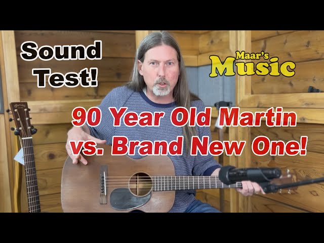 We compare a 1934 Martin acoustic guitar to a 2024 model and you