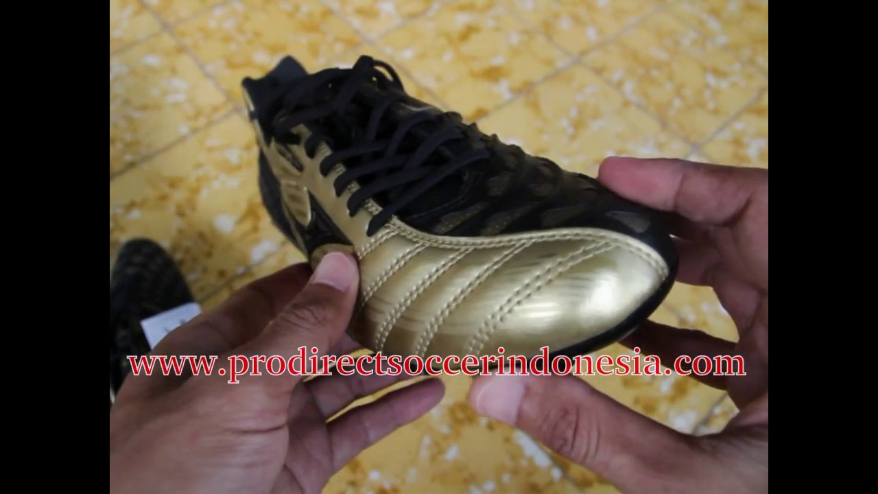 Sepatu Bola Mizuno Wave Ignitus 3 MD Gold Black P1GA143050