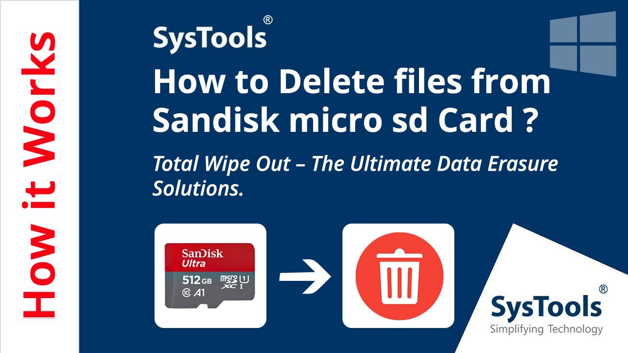 How to Delete Files from SanDisk Micro SD Card | Wipe SanDisk Memory ...