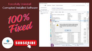 How to Forcefully Uninstall Corrupted Software (100% Working) |Urdu - Hindi | Tech - Support screenshot 1