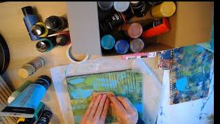 Lets Gelli Plate with Mark Making Supplies