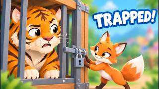 The Clever Fox Tricked a Hungry Tiger! 🦊🐯 | Kids Moral Story