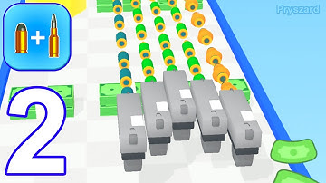 Merge Bullet - Gameplay Walkthrough Part 2 All Leves (iOS, Android Gameplay)