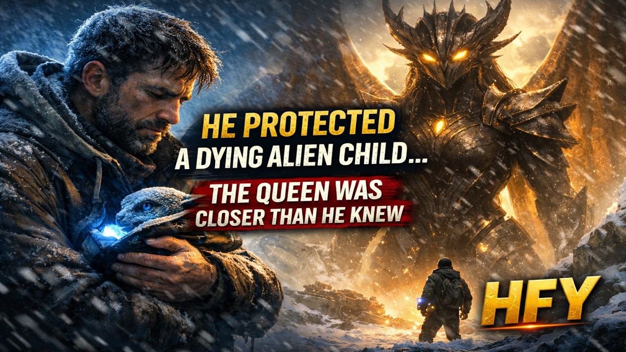 He Protected a Dying Alien Child… The Queen Was Closer Than He Knew | HFY
