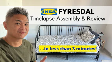 IKEA Fyresdal Daybed (Timelapse Assembly and Review) Moving to Spain